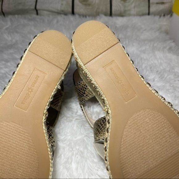 SEVEN DIALS Snake Embossed Somerset Espadrille 8.5 - Picture 14 of 16